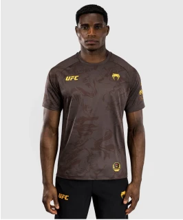 Pánské triko UFC Fusion by Venum Fight Week Dry-Tech - hnědé