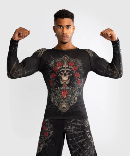Rashguard VENUM Santa Muerte 5.0 Dl. rukáv - černo/zlatý