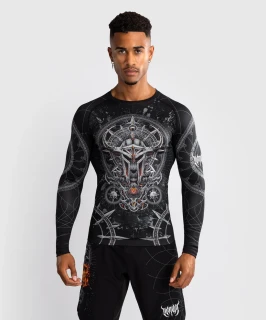 Rashguard VENUM Gladiator 5.0 Dl. rukáv - černo/stříbrný