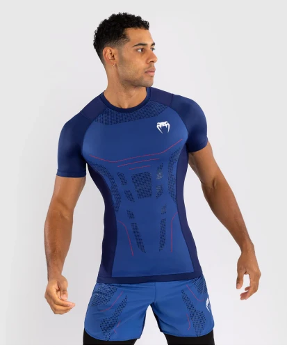 Rashguard VENUM Technical 3.0 Kr. rukáv - modrá