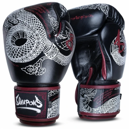 8 WEAPONS Boxerské rukavice Sak Yant Naga - černé