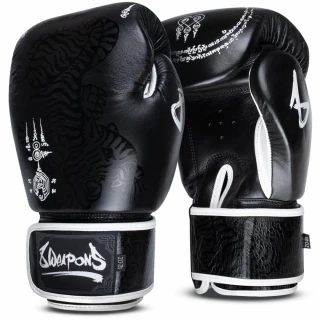 8 WEAPONS Boxerské rukavice Sak Yant Big Tiger - černé