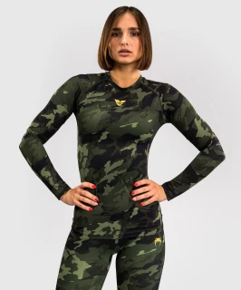 Dámský Rashguard VENUM DL. rukáv x Sophia Rose - Forest Camo