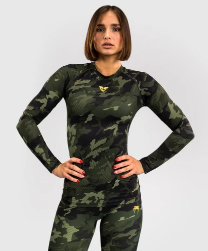 Dámský Rashguard VENUM DL. rukáv x Sophia Rose - Forest Camo