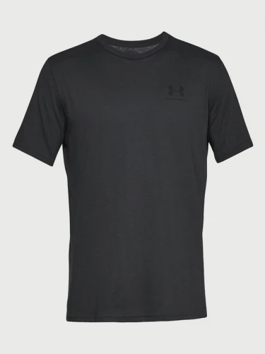 Pánské triko Under Armour Sportstyle Left Chest Ss - černé