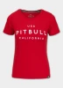 PitBull West Coast Dámské triko USA CAL - červená