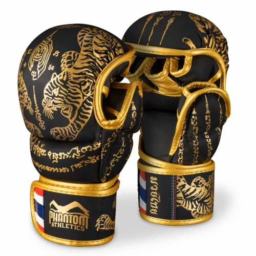 PHANTOM Sparring rukavice muay thai - černo/zlaté