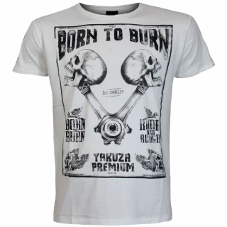 Yakuza Premium Pánské tričko YPS-3819 - bílé