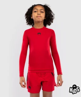 Dětský Rashguard VENUM Contender Dl. rukáv - červený
