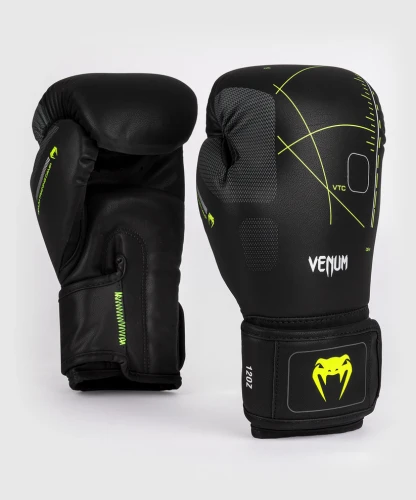 Boxerské rukavice VENUM Training Camp 4.0 - černo/neo zelené