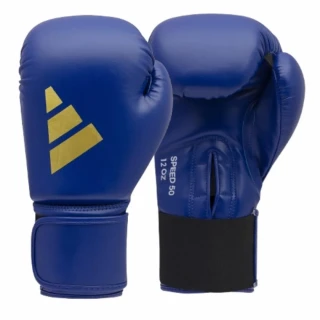 Boxerské rukavice Adidas Speed 50 - modro/zlaté