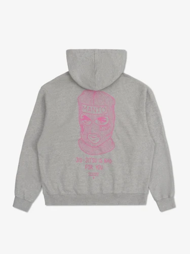 MANTO Pánska mikina BALACLAVA OVERSIZE - šedá