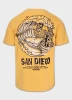 PitBull West Coast Triko SKULL SURF - žluté