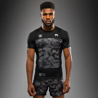 Rashguard VENUM x Polaris Kr. rukáv - černo/šedý