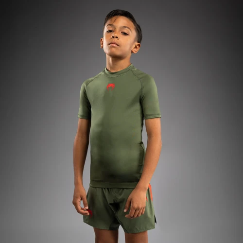 Dětský Rashguard VENUM Contender Kr. rukáv - zelené