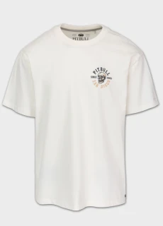 PitBull West Coast Triko SKULL LOGO - smetanové