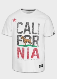 PitBull West Coast Triko CALIFORNIA - bílé