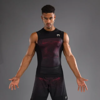 Rashguard VENUM bez rukávu G-Fit Air - černo/červený