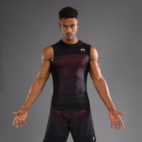 Rashguard VENUM bez rukávu G-Fit Air - černo/červený