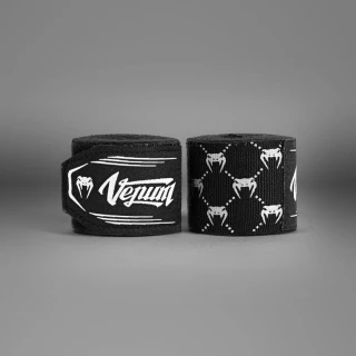 Boxerské bandáže značky VENUM 2,5 m - černo/bílé