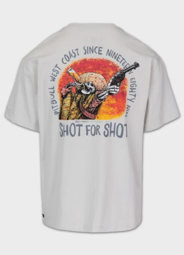 PitBull West Coast Triko Loose Fit SHOT FOR SHOT - béžové