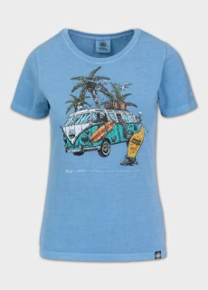 PitBull West Coast Dámské triko Denim Washed BEACHBREAK -…