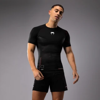 Rashguard VENUM Tactical XT Kr. rukáv - černo/fire červený