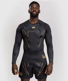 Rashguard VENUM Serpenti DL. rukáv - černo/stříbrno/zlatý