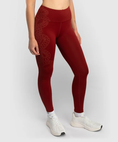 Dámské legíny VENUM Serpenti - Burgundy/Ivory
