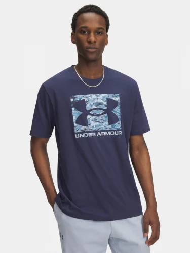 Pánské triko Under Armour UA ABC CAMO BOXED LOGO SS - modré