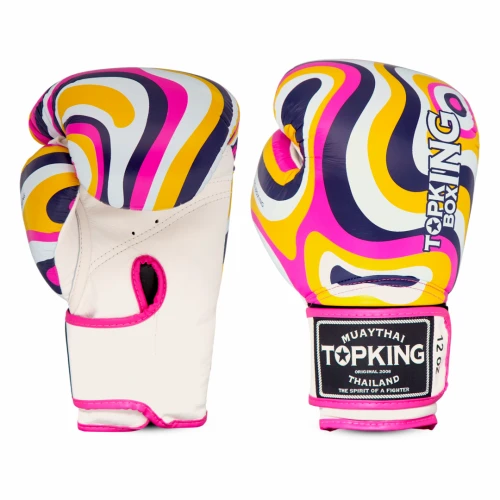 Boxerské rukavice TOP KING PINK LAVA
