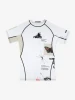 Rashguard Manto s Kr.rukáv OVERCOME - bílý