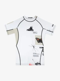 Rashguard Manto s Kr.rukáv OVERCOME - bílý