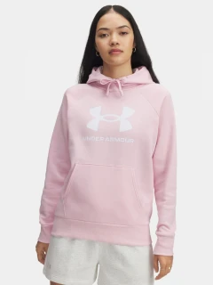 Dámská mikina UNDER ARMOUR UA Rival Fleece Big Logo - růžová