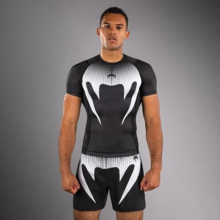 Rashguard VENUM No Gi Kr. rukáv - černo/bílý