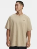 Pánské triko Under Armour UA M HW OS LOGO WASH SS - hnědé