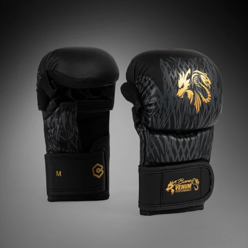 MMA Sparring rukavice Venum x Chimaev Wild Borz - černo/šedé