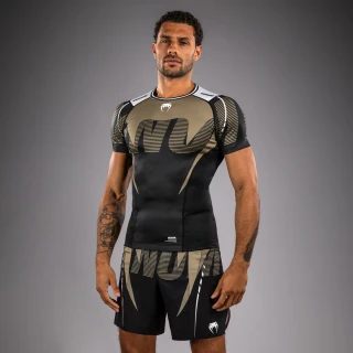 Rashguard VENUM Adrenaline Kr. rukáv - černo/sand