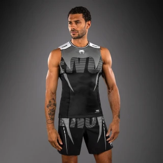 Rashguard bez rukávu VENUM Adrenaline - černo/stříbrný