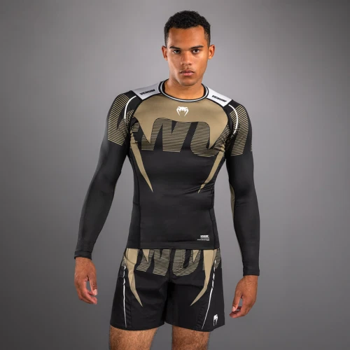 Rashguard VENUM Adrenaline Dl. rukávem - černo/sand