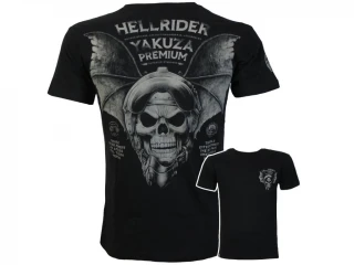 Yakuza Premium Pánské tričko YPS 4002 – Hellrider - černé