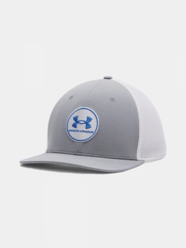 Under Armour Pánská Kšiltovka M DRIVE MID - šedo/bílá