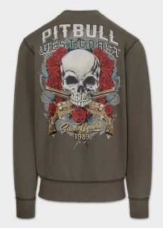 PitBull West Coast Pánská mikina SANTA MUERTE crew - zelená