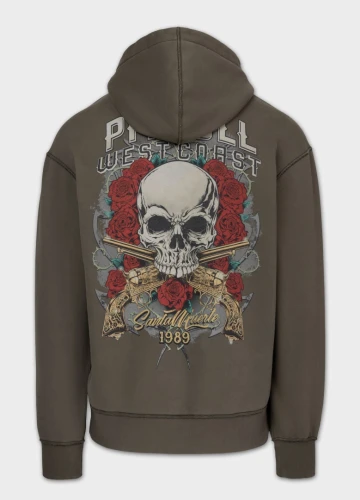 PitBull West Coast Pánská mikina SANTA MUERTE KPZ - tmavě…