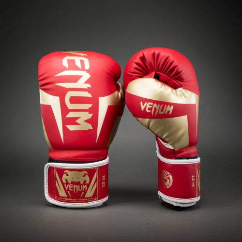 Boxerské rukavice VENUM ELITE - červeno/zlaté