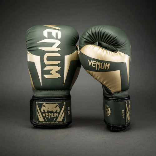 Boxerské rukavice VENUM ELITE - zeleno/zlaté