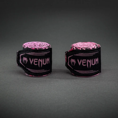 Boxerské bandáže Skull značky VENUM - 4,5 m - růžové
