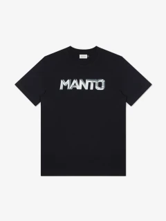 Pánské Triko Manto METAL LOGOTYPE - černé