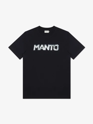 Pánské Triko Manto METAL LOGOTYPE - černé