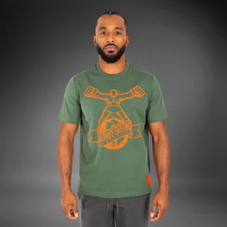 Pánské Triko VENUM Ulti-Man - khaki/oranžové